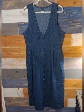 Manor House Vintage Denim Jumper Blue Vintage Size 14